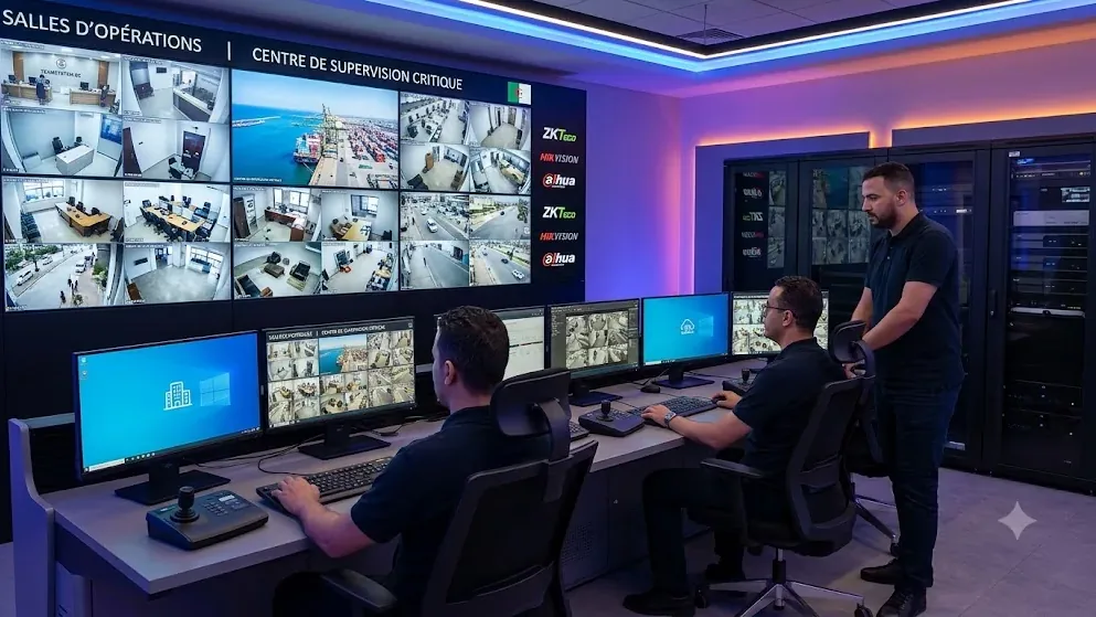 Salle d'opérations et centre de supervision caméras TeamSystem