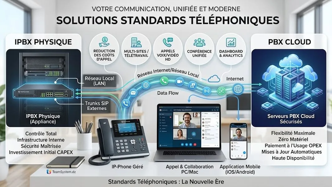 Standards téléphoniques VoIP en environnement professionnel