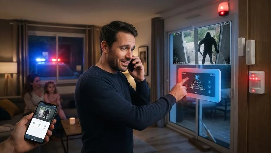 Système d'alarme connecté avec levée de doute vidéo